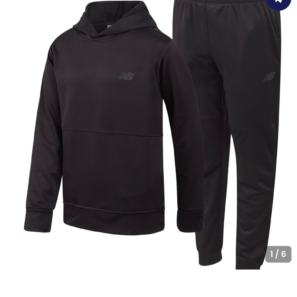 New Balance Black Hoodie and Joggers Set
